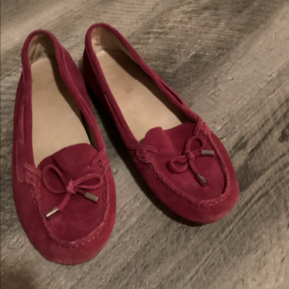 Pink moccasins